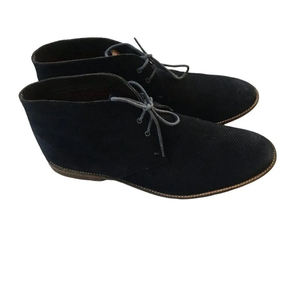 BEN SHERMAN Navy Blue Men Boots